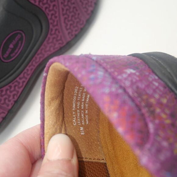NEW Nurse Mates Women's 7 Cally Berry Aster Slip On Purple Nursing Clogs Shoes - Picture 10 of 11
